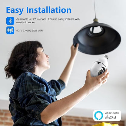 Indoor/Outdoor Light Bulb Security Camera